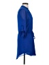 Naked Zebra 100% Polyester Blue Casual Dress Size S - photo 4