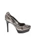 Guess Animal Print Gray Heels Size 7 - photo 1