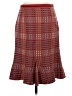 Etcetera Argyle Burgundy Wool Skirt Size 2 - photo 1
