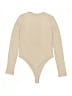 PrettyLittleThing 100% Polyester Tan Bodysuit Size 4 - photo 2