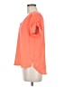 Meraki 100% Polyester Orange Short Sleeve Blouse Size M - photo 5