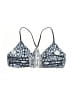 Unbranded Print Blue Swimsuit Top Size S (estimated) - photo 2