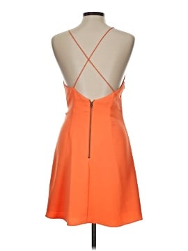 open lace back dress ALICE+OLIVIA Orange Beaded Sleeveless Silk Mini Dress