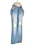 Fashion Nova 100% Cotton Hearts Blue Jeans Size 11 - photo 1
