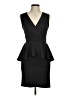 Jonathan Martin Solid Black Cocktail Dress Size M - photo 1