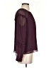 Ann Taylor 100% Polyester Burgundy Long Sleeve Blouse Size XXS - photo 4