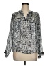 Frazzle Gray Long Sleeve Blouse Size XL - photo 1