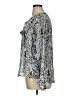 Frazzle Gray Long Sleeve Blouse Size XL - photo 5