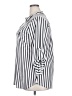 Nandashe Stripes Silver Long Sleeve Blouse Size 2X - photo 5