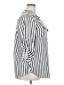 Nandashe Stripes Silver Long Sleeve Blouse Size 2X - photo 4
