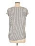 Max Studio Stripes Silver Sleeveless T-Shirt Size M - photo 2