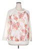 Madison 100% Polyester Floral Ivory Sweatshirt Size 2X - photo 1