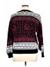Assorted Brands 100% Acrylic Print Burgundy Pullover Sweater Size XL - photo 2