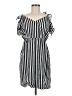 Libby Edelman Stripes Black Casual Dress Size M - photo 1