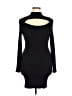 Intempo Solid Black Cocktail Dress Size XL - photo 1