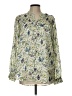 Bobeau 100% Polyester Green 3/4 Sleeve Blouse Size L - photo 1