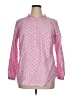 Talbots 100% Cotton Polka Dots Pink Long Sleeve Blouse Size 0X - photo 1