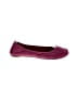 Tory Burch 100% Leather Solid Burgundy Pink Flats Size 6 - photo 1