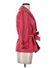 Classiques Entier 100% Silk Solid Pink Silk Blazer Size S - photo 4