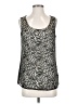 Ann Taylor 100% Polyester Gray Sleeveless Top Size S - photo 1