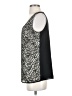 Ann Taylor 100% Polyester Gray Sleeveless Top Size S - photo 5