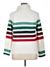 Lou & Grey Stripes White Turtleneck Sweater Size L - photo 2