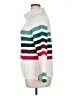 Lou & Grey Stripes White Turtleneck Sweater Size L - photo 5