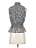 Japna 100% Polyester Blue Sleeveless Blouse Size S - photo 2