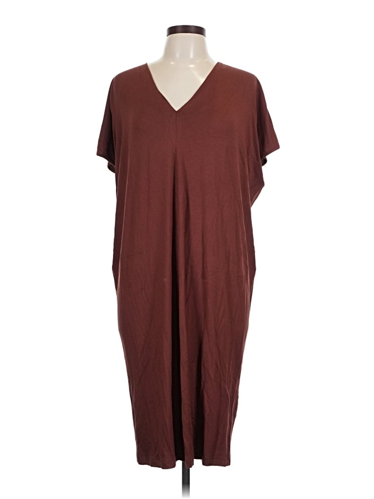 Universal Standard Casual Dress In Burgundy