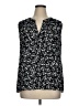Chaus 100% Polyester Black Sleeveless Blouse Size XL - photo 1