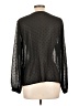 A New Day 100% Polyester Black Long Sleeve Blouse Size L - photo 2