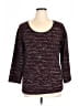 Maison Scotch Tweed Burgundy Pullover Sweater Size XL (4) - photo 1
