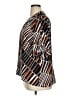 Calvin Klein 100% Polyester Color Block Brown Short Sleeve Blouse Size 1X - photo 5