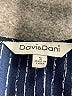 Davi & Dani 100% Polyester Stripes Blue Romper Size S - photo 4