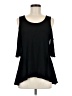 Cupio Black 3/4 Sleeve Top Size M - photo 1