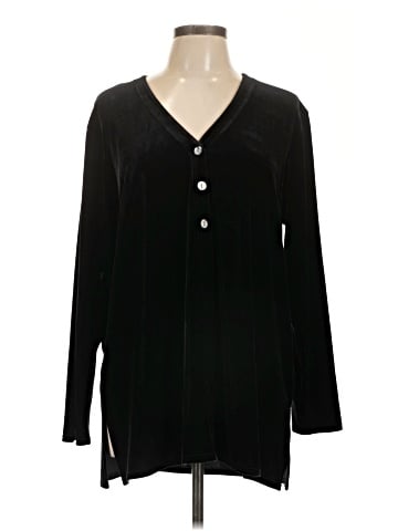 Denim & Co Long Sleeve Blouse (view 1)