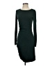 Three Dots Solid Green Cocktail Dress Size S - photo 1
