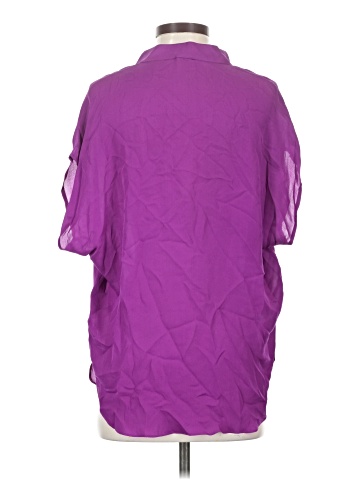 Haute Hippie Short Sleeve Silk Top (view 2)
