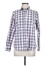 Gap 100% Cotton Plaid Blue Long Sleeve Button-Down Shirt Size M - photo 1