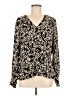 Halogen Black Long Sleeve Blouse Size M - photo 1