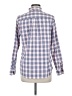 Gap 100% Cotton Plaid Blue Long Sleeve Button-Down Shirt Size M - photo 2