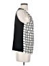 Ann Taylor 100% Polyester Silver Sleeveless Blouse Size 4 - photo 4