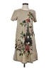SJS Print Tan Casual Dress Size S - photo 1
