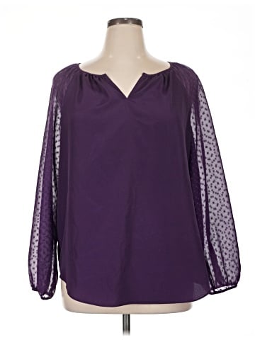 Daisy Fuentes 3/4 Sleeve Blouse (view 1)
