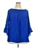 Avenue Blue 3/4 Sleeve Blouse Size 22 - 24 Plus - photo 1