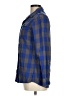 Gap Outlet 100% Cotton Plaid Blue Long Sleeve Button-Down Shirt Size M - photo 5