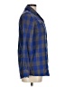 Gap Outlet 100% Cotton Plaid Blue Long Sleeve Button-Down Shirt Size M - photo 4