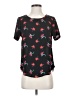 Simply Styled 100% Polyester Stars Black Short Sleeve T-Shirt Size S - photo 1