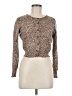 Classiques Entier Animal Print Brown Wool Cardigan Size M - photo 1