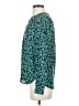 Unbranded 100% Rayon Green Long Sleeve Blouse Size 0 - photo 5